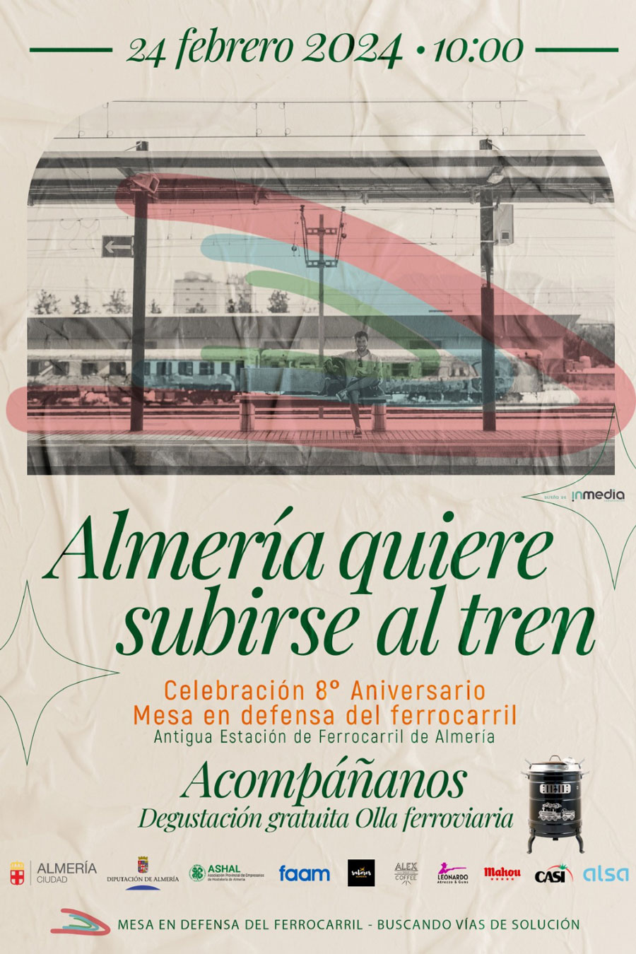 Almería quiere subirse al tren - 8º Aniversario - Mesa en defensa del ferrocarril